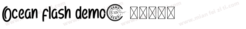 Ocean flash demo字体转换